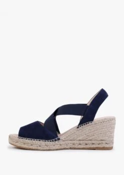 Kid Navy Suede Wedge Espadrilles 8 Kid Navy Suede Wedge Espadrilles -Daniel Footwear Shop kid p131191 198150 image