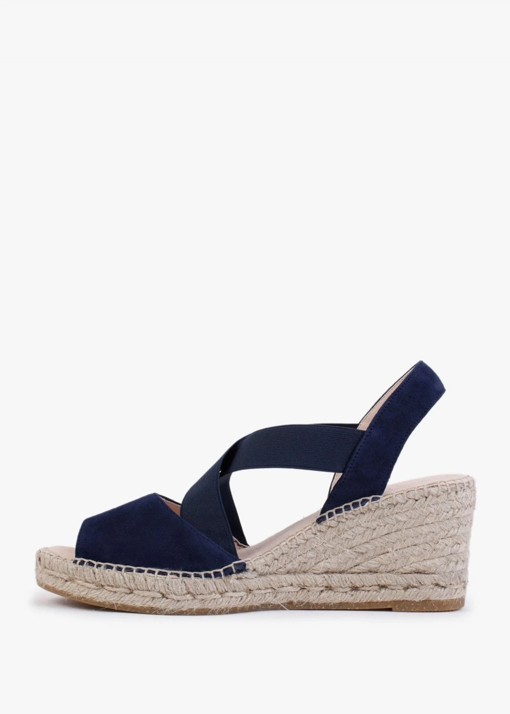 Kid Navy Suede Wedge Espadrilles 4 Kid Navy Suede Wedge Espadrilles - Image 4