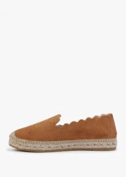 Kora Tan Suede Scalloped Espadrilles -Daniel Footwear Shop kora p125221 202139 image