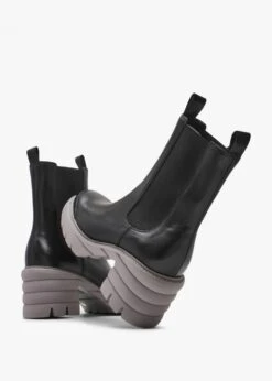 Kennel & Schmenger Bump Black Leather Chelsea Ankle Boots -Daniel Footwear Shop ks bump ankle p135700 200324 image