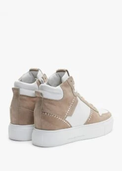 Kennel & Schmenger Champ Mohair Bianco Leather & Suede High Top Trainers -Daniel Footwear Shop ks champ p135137 195303 image