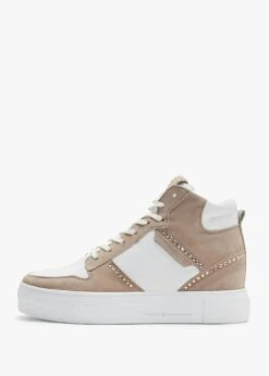 Kennel & Schmenger Champ Mohair Bianco Leather & Suede High Top Trainers -Daniel Footwear Shop ks champ p135137 195304 image