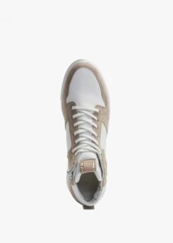 Kennel & Schmenger Champ Mohair Bianco Leather & Suede High Top Trainers -Daniel Footwear Shop ks champ p135137 195305 image