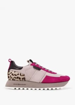 Kennel & Schmenger Flash Purple Multi Nubuck Leopard Trainers