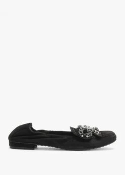 Kennel & Schmenger Malu Diamante Bow Black Suede Pumps