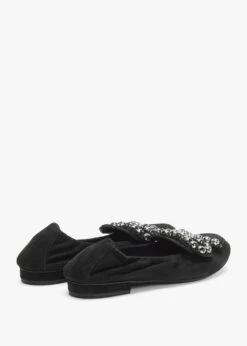 Kennel & Schmenger Malu Diamante Bow Black Suede Pumps -Daniel Footwear Shop ks malu diamante bow p135142 195323 image
