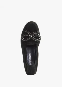 Kennel & Schmenger Malu Diamante Bow Black Suede Pumps -Daniel Footwear Shop ks malu diamante bow p135142 195325 image