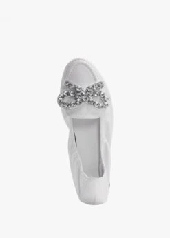 Kennel & Schmenger Malu Diamante Bow White Leather Pumps -Daniel Footwear Shop ks malu diamante bow p135144 195330 image