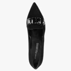 Kennel & Schmenger Rome Black Suede Jewelled Court Shoes -Daniel Footwear Shop ks rome court p133302 184744 image