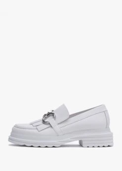 Kennel & Schmenger Zip Bianco Leather Chunky Loafers -Daniel Footwear Shop ks zip loafer p135153 196988 image