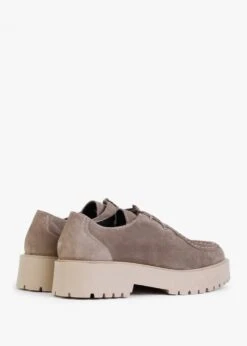 Lally Taupe Suede Lace Up Wallabee Shoes -Daniel Footwear Shop lally p133371 199335 image