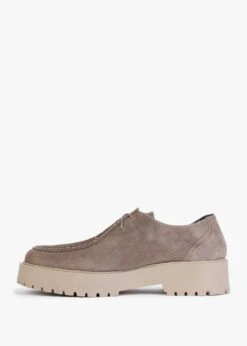 Lally Taupe Suede Lace Up Wallabee Shoes -Daniel Footwear Shop lally p133371 199336 image