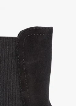 Lancey Black Suede Block Heel Ankle Boots -Daniel Footwear Shop lancey ankle p135517 202817 image