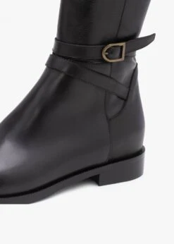 Laren Black Leather Knee Boots -Daniel Footwear Shop laren p135549 202828 image