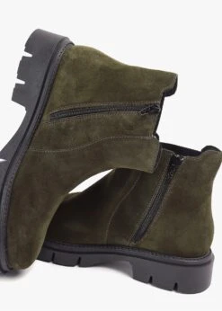 Leah Khaki Suede Chelsea Boots -Daniel Footwear Shop leah khaki suede chelsea boots p142668 218249 image