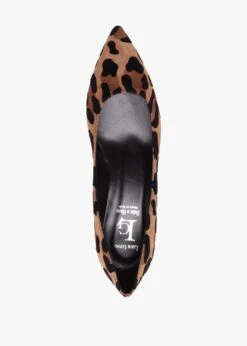 Leopard Suede Block Heel Court Shoes -Daniel Footwear Shop leopard suede block heel court shoes p143285 217162 image