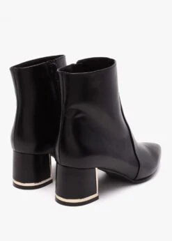 Black Leather Block Heel Ankle Boots 7 Black Leather Block Heel Ankle Boots -Daniel Footwear Shop lg ankle p140677 217138 image