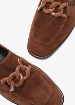 Tan Suede Block Heel Loafers -Daniel Footwear Shop lg block p143283 217156 image