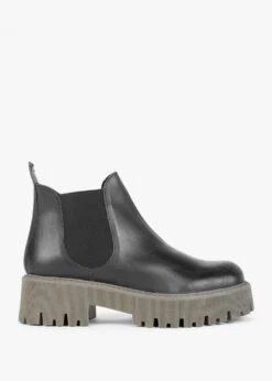 Lizzie Black Leather Chelsea Boots