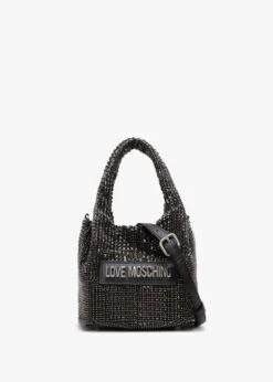 LOVE MOSCHINO Bling Bling Nero Diamante Grab Bag
