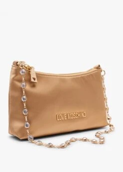 LOVE MOSCHINO Diamante Strap Gold Shoulder Bag -Daniel Footwear Shop lm diamante strap bag p135904 200637 image