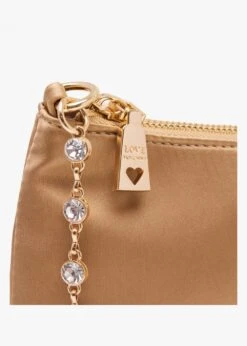 LOVE MOSCHINO Diamante Strap Gold Shoulder Bag -Daniel Footwear Shop lm diamante strap bag p135904 200638 image