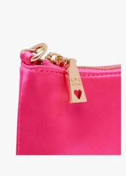 LOVE MOSCHINO Diamante Strap Pink Shoulder Bag -Daniel Footwear Shop lm diamante strap bag p135905 200643 image