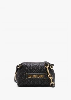 LOVE MOSCHINO Small Diamond Quilt Black Grab Bag