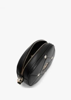 LOVE MOSCHINO Heart Studs Black Cross-Body Bag -Daniel Footwear Shop lm heart studs crossbody p135169 197012 image