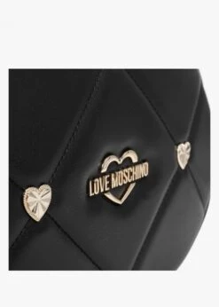 LOVE MOSCHINO Heart Studs Black Cross-Body Bag -Daniel Footwear Shop lm heart studs crossbody p135169 197013 image
