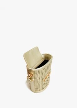 LOVE MOSCHINO Woven Oro Bucket Bag -Daniel Footwear Shop lm knots bucket p135174 197024 image