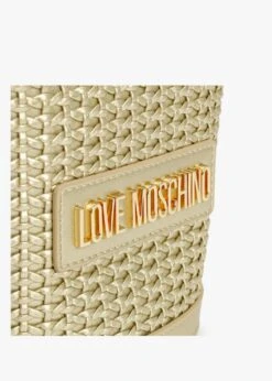LOVE MOSCHINO Woven Oro Bucket Bag -Daniel Footwear Shop lm knots bucket p135174 197025 image
