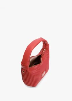 LOVE MOSCHINO Small Pleated Rosso Hobo Bag -Daniel Footwear Shop lm pleated shoulder p135186 197042 image