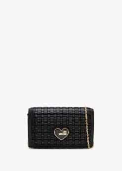 LOVE MOSCHINO Square Quilt Nero Shoulder Bag