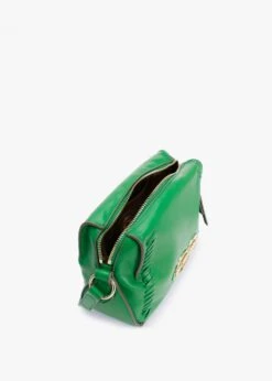 LOVE MOSCHINO Stitch Detail Green Cross-Body Bag -Daniel Footwear Shop lm stitch detail cross p135188 197050 image