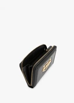 LOVE MOSCHINO Large Black Zip Around Wallet -Daniel Footwear Shop lm stitch detail wallet p135190 197055 image