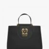 LOVE MOSCHINO Super Gold Black Tote Bag