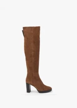Lorplat Tan Suede Over The Knee Boots