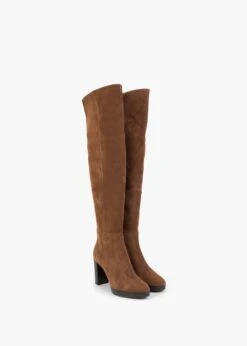Lorplat Tan Suede Over The Knee Boots -Daniel Footwear Shop lorplat p132506 198884 image