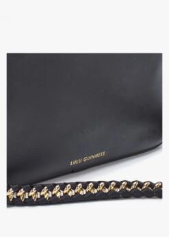 Bella Black Lip Ripple Quilted Leather Cross-Body Bag -Daniel Footwear Shop lulu bella p135891 196245 image