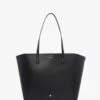 Large Ivy Black Leather Tote Bag