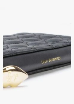 Tansy Lip Quilted Black Leather Wallet -Daniel Footwear Shop lulu tansy p135897 196277 image