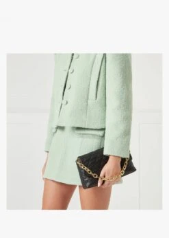 Tara Quilted Lips Black Leather Clutch Bag -Daniel Footwear Shop lulu tara p135898 196280 image