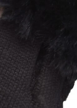Black Faux Fur Fingerless Gloves -Daniel Footwear Shop mal fingerless glove p124558 217266 image