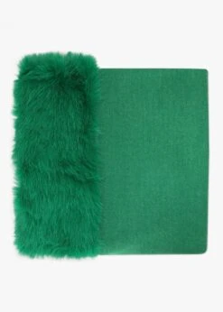 Green Faux Fur Collar Shawl 7 Green Faux Fur Collar Shawl -Daniel Footwear Shop mal gc18322 p135721 199435 image