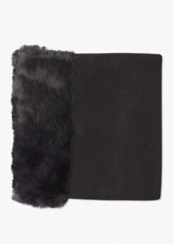 Black Faux Fur Collar Shawl -Daniel Footwear Shop mal gc18322 p135724 199439 image