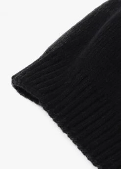 Black Slouchy Knitted Pom Pom Hat -Daniel Footwear Shop mal slouch hat p124567 217294 image