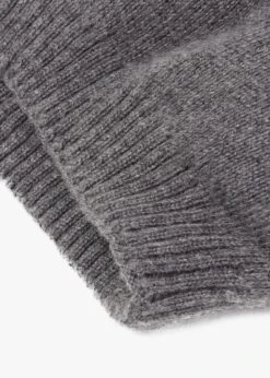 Grey Slouchy Knitted Pom Pom Hat -Daniel Footwear Shop mal slouch hat p124569 217290 image