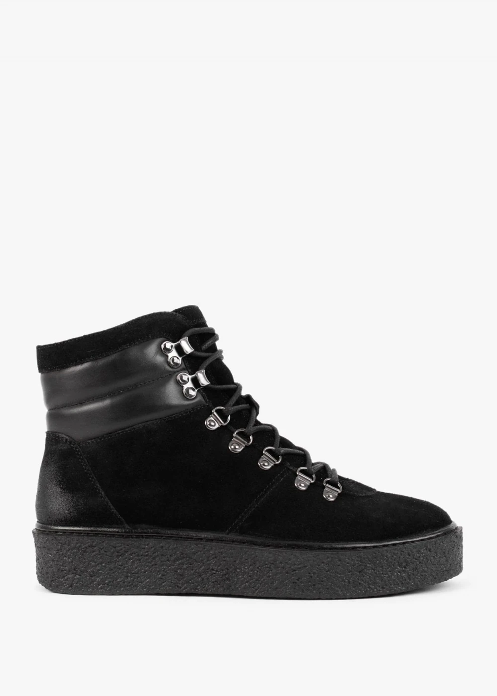 Black Suede Sporty Ankle Boots 1 Black Suede Sporty Ankle Boots