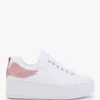 Angels Rise Pink Leather Flatform Trainers
